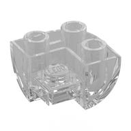 Brick Curved Inverted 2 x 2 x 1, Corner (Trans-Clear)