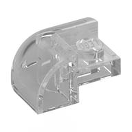 Brick Round, Curved 2 x 2 x 1, Corner (Trans-Clear)