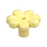Plant, Flower, Minifig Accessory with 7 Thick Petals and Pin, Center Ring (Bright Light Yellow)