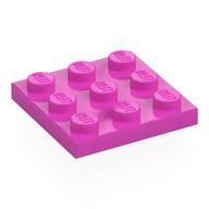 Plate 3 x 3 (Dark Pink)