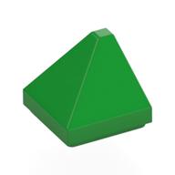 Brick Sloped 30° 1 x 1 x 2/3 Double Corner (Bright Green)
