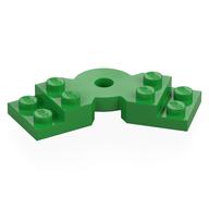 Plate Angled 2 x 2 with Step and Hole in Center (Bright Green)