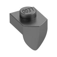 Plate Special 1 x 1 with Vertical Tooth (Metallic Silver)