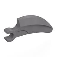 Creature Body Part, Barb Large (Claw, Talon) with Clip (Flat Silver)