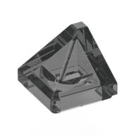 Brick Sloped 30° 1 x 1 x 2/3 Double Corner (Trans-Black)