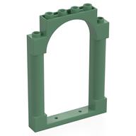 Panel 1 x 6 x 7 with 2 Columns and Arch (Sand Green)
