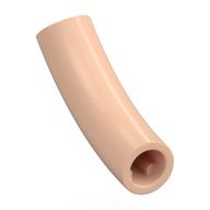 Brick Round 1 x 1 D. Tube with 45° Elbow and Axle Holes (Crossholes) at Each End (Light Nougat)