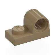 Plate Special 1 x 2 with Pin Hole on Top (Dark Tan)