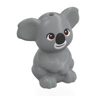 Animal, Koala, Sitting with Black Nose, White Mouth, Dark Brown Eyes Print (Light Bluish Gray)