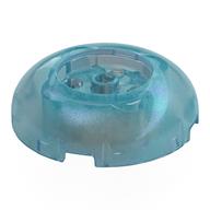 Brick Round 4 x 4 Dome Top with Round 2 x 2 Recessed, 4 Studs (Opal Trans-Light Blue)