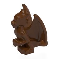 Creature, Dragon, Baby, Sitting [Plain] (Reddish Brown)
