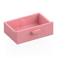 Cupboard 2 x 3 Drawer (Warm Pink)