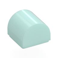 Brick Curved 1 x 1 x 2/3 Double Curved Top, No Studs (Light Aqua)