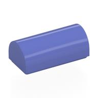 Brick Curved 1 x 2 x 2/3 Double Curved Top, No Studs (Blue Violet)