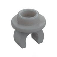 Plate Special Round 1 x 1 with Hollow Stud and Underside Clip (Light Bluish Gray)