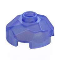 Rock Boulder 2 x 2 x 2/3, Top (Opal Trans-Purple)