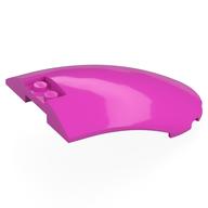 Windscreen 6 x 8 x 2 Curved (Dark Pink)