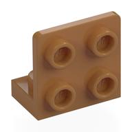 Bracket 1 x 2 - 2 x 2 Inverted (Medium Nougat)