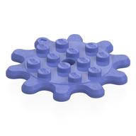 Plate Special 4 x 4 Splat Gear, 10 Teeth (Blue Violet)