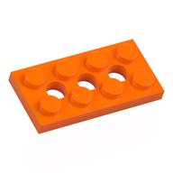 Technic Plate 2 x 4 [3 Holes] (Orange)