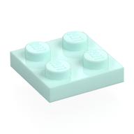 Plate 2 x 2 (Light Aqua)