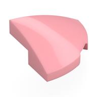 Brick Round Corner, Curved 2 x 2 x 2/3 Quarter Circle With 1 x 1 Bottom Cutout (Warm Pink)