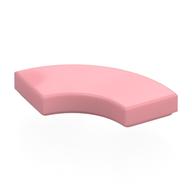 Tile 2 x 2 Curved, Macaroni (Warm Pink)
