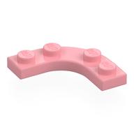 Plate Round Corner 3 x 3 with 2 x 2 Round Cutout (Warm Pink)