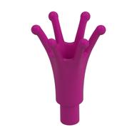 Headwear Accessory Crown Long with Bar (Magenta)