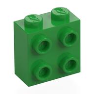 Brick Special 1 x 2 x 1 2/3 with 4 Studs on 1 Side (Bright Green)