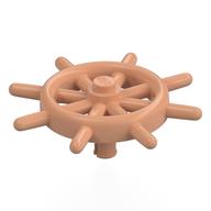 Boat / Ship Wheel / Helm with Slotted Pin (Nougat)