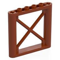 Support 1 x 6 x 5 Girder Rectangular (Dark Orange)