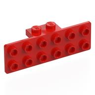 Bracket 1 x 2 - 2 x 6 (Red)