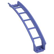 Vehicle Track, Roller Coaster Ramp Large Upper Part, 6 Bricks Elevation (Blue Violet)