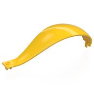 Panel 4 x 4 x 13 Curved Tapered with Clip at Each End (Yellow)