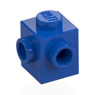 Brick Special 1 x 1 with Studs on 2 Adjacent Sides (Blue)