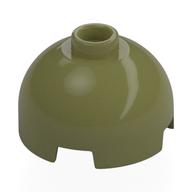 Brick Round 2 x 2 Dome Top, Vented Stud (Olive Green)