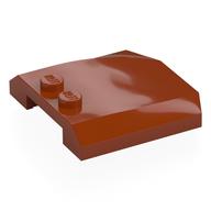 Brick Wedged, Curved Triple 4 x 4 x 2/3, 2 Studs (Dark Orange)