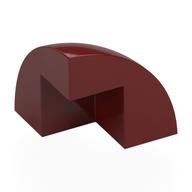 Brick Round Corner, Curved 2 x 2 x 1 2/3 Quarter Dome with 1 Cutout (Dark Red)