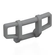 Grille Bar 1 x 4 x 1 2/3 Bull Bar, Squared (Light Bluish Gray)
