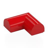Brick Curved 2 x 2 x 2/3 Double, Corner, No Studs (Red)