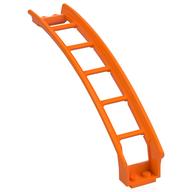 Vehicle Track, Roller Coaster Ramp Large Upper Part, 6 Bricks Elevation (Orange)
