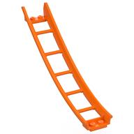 Vehicle Track, Roller Coaster Ramp Large Lower Part, 6 Bricks Elevation (Orange)