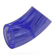 Brick Round 2 x 2 D. Tube with 45° Elbow and Axle Holes (Crossholes) at Each End [LONG] (Trans-Purple)