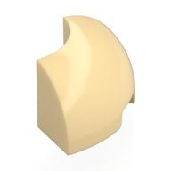 Brick Round Corner 2 x 2 x 1 (Tan)