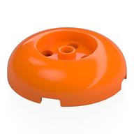 Brick Round 4 x 4 Dome Top with Round 2 x 2 Recessed, 4 Studs (Orange)