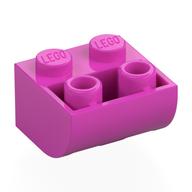 Brick Curved Inverted 2 x 2 (Dark Pink)