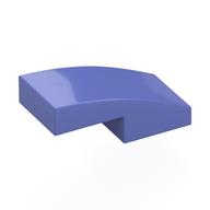 Brick Curved 2 x 1 No Studs [1/2 Bow] (Blue Violet)