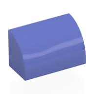 Brick Curved 1 x 2 x 1 No Studs (Blue Violet)