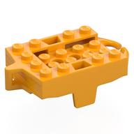 Vehicle Base, Roller Coaster Car 4 x 5 (Bright Light Orange)